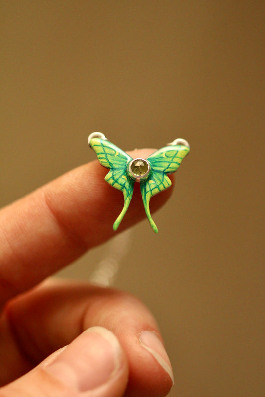 Luna moth pendant