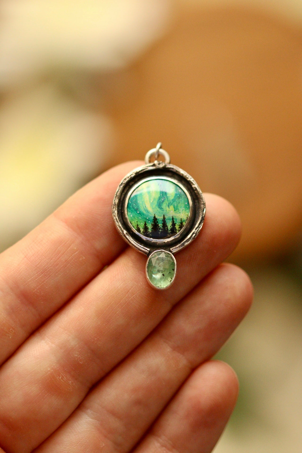 Northern lights statement pendants