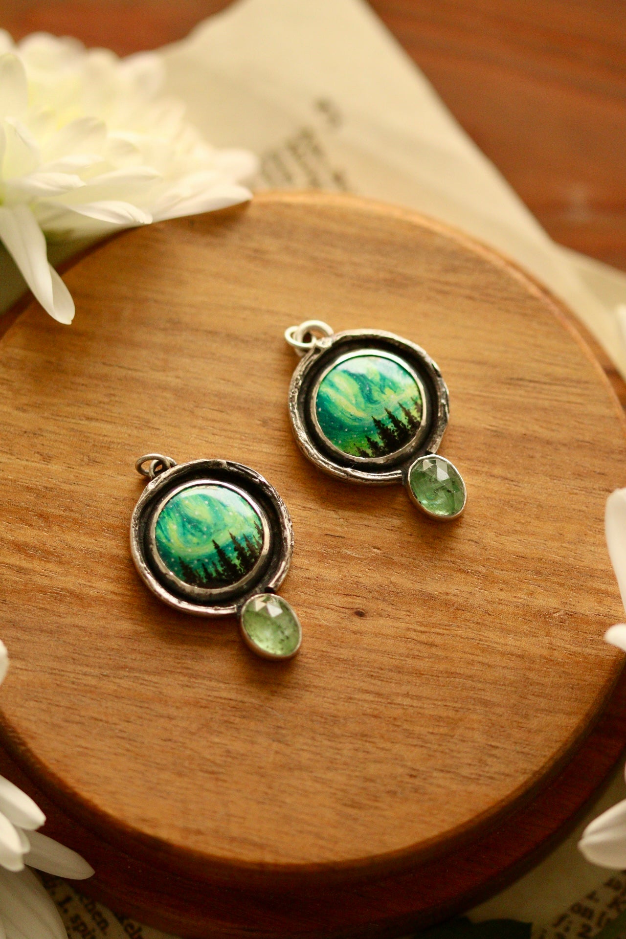 Northern lights statement pendants